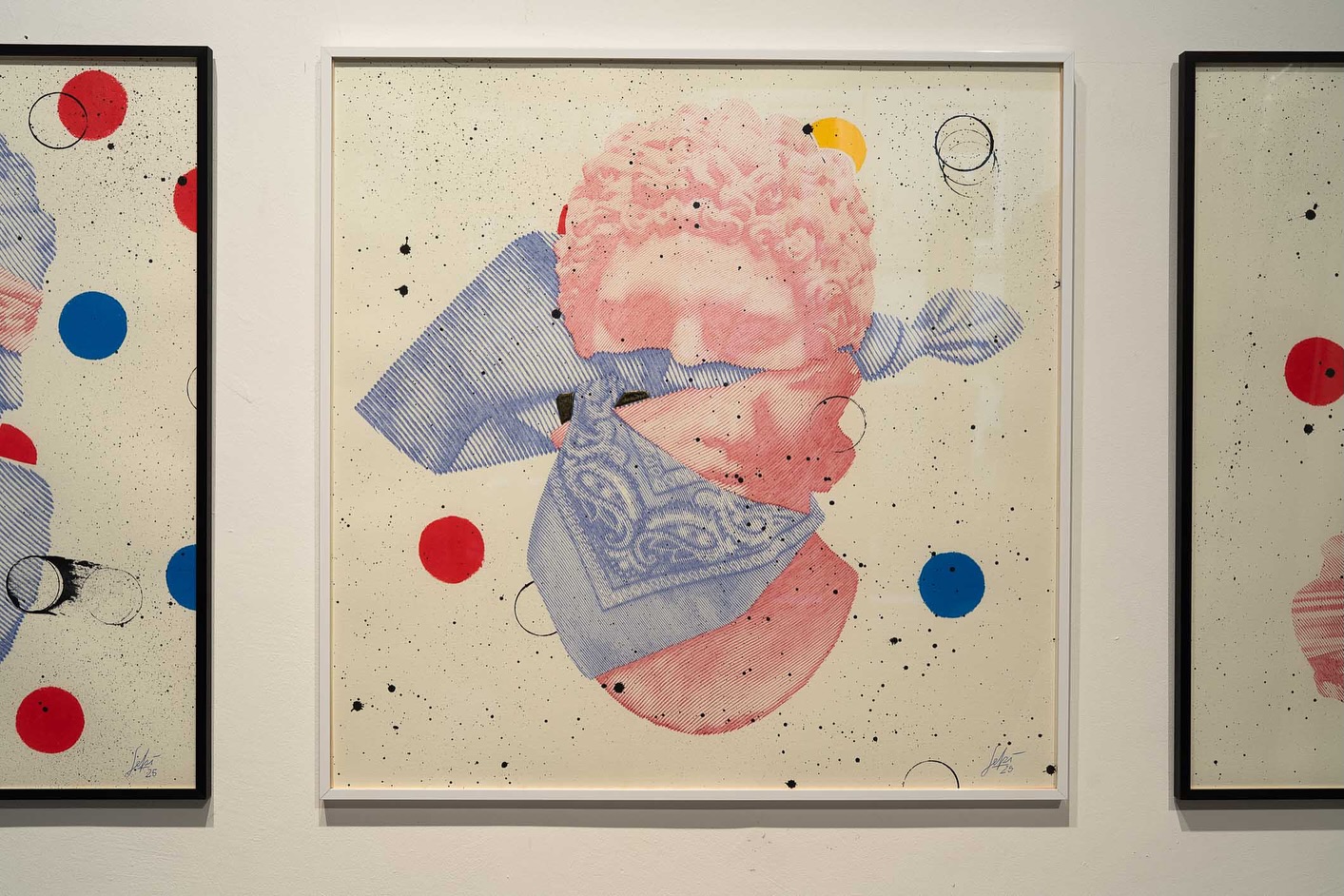 Blinded by the Light 1, 2 & 3 - Manus et Machina Series 70x70cm, 2025...